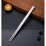 1 Pairs Stainless Steel Chopsticks Adult Chopsticks