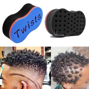 1 Pieces Of Magic Twist Hair Sponge, For Dreads Locks And Free Pink Lip Balm