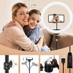 10 Inch Ring Light With Tripod Stand For Videography