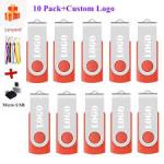 10 Pack Custom Logo Gifts OTG 2.0 USB Flash Drive 128GB 16G 32GB 64GB USB Stick Pen Drive High