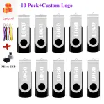 10 Pack Custom Logo High Speed Memoria OTG Flashdrive 32GB Pendrive 128GB Waterproof Pen Drive