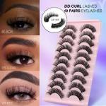 10 Pairs Mink Reusable Natural Handmade Eyelashes