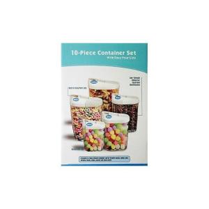 10 Piece Container Set With Easy Pour Lids.,