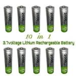 10 Pieces 3.7voltage Recharge Battery
