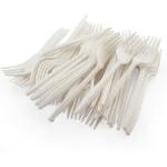 100pcs Plastic Disposable Forks For Parties &Eateries