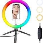 10inch Ring Light Selfie - NO TRIPOD   (VERY BRIGHT)