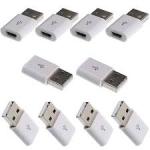 10pcs Micro USB B Male To USB Type Female Adapter Converter