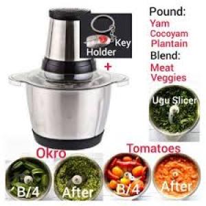 6 L- Food Processor-Yam Pounder/ Blender/Grinder+Key Holder