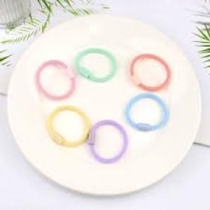 6 Pcs Multi Colour Elastic Hair Ties Band