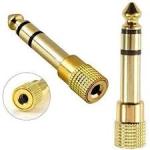 6.5mm To 3.5mm Plug Jack Adaptor Sound Card Adapter