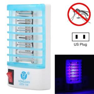 110V Efficient 4-LED Blue Light Mosquito Killer Night Lamp