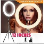 12" Inches Automatic Led Ringlight With Stand &Camera Holder