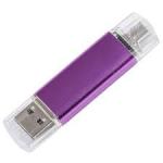 128GB  2In1 OTG USB 2.0 Flash Drive For PC & Android