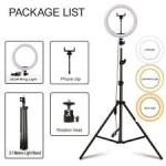 12inches LED Ring Light Dimmable With 2.1meter Tripod