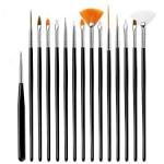 15 Pcs Nail Brush For Manicure Brush Nail Art Brush Grad