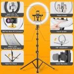 18 Inch Ring Light LED - Ring Light Stand And Microphone