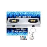 2 Burners Low Gas Consumption Auto Ignition Table Top Cooker