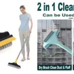 2 In 1 Bathroom Cleaning Brush With Wiper