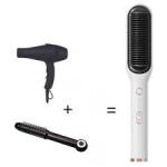 2 In 1 Hair Straightener Blow Hot Comb Multifunctional Electric Hand Dryer