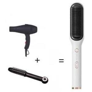 2 In 1 Hair Straightener Blow Hot Comb Multifunctional Electric Hand Dryer