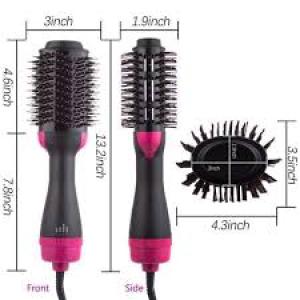 2 In 1 Multifunction Hair Dryer Straightener Curler Blow Hot Brush Electric Comb Stretcher