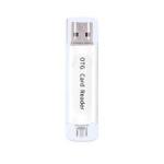 2 In 1 USB 2.0 Phone OTG Dual TF SD Card Reader-White
