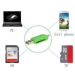 2 In 1 USB OTG Card Reader Universal Micro USB TF SD-Black