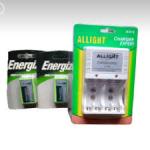 2 Pieces Of 9 Volts Energizer Rechargable Batteries And Charger