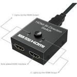 2 Way HDMI Switch Splitter Box 1x2 Port (1 Input X 2 Output) 1080p Full HD