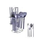 24 Pieces Dinning Cutlery Set USA + 6 Pieces Cooking Spoon