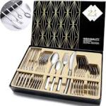 24piece Cutlery Set (USA) And Free Nonstick Cooking Spoon