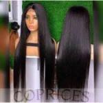 26" Bone Straight Wig With Kim K Closure