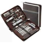 26 Piece Nail Clipper Set Splash Resistant Stainless Steel