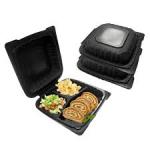 3 Compartment Food Pack/Take Away Container With Hinge