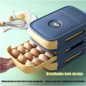 30 Grids Auto Sliding Egg Carrier Box