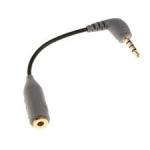 3.5mm TRS Female Microphone Adapter Cable To TRRS Male For  /Android