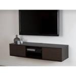 3box Long DVD/AUDIO Floating Shelf With Storage( Black)