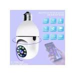 3MP PTZ Wifi IP Mini Camera E27 Bulb Security Surveillance Smart Home Monitoring CCTV LED IR Light