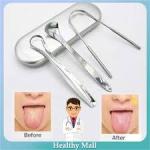 3PCS/Set Tongue Scraper Stainless Steel Oral Cleaner