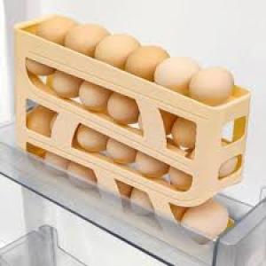 4 Tier Egg Tray For 25 Eggs  Dispenser For Yellow