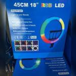 45CM 18inch RGB LED Multicolor Ring Light With 3Phone Holder