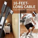 5 Meters(16Fts) Length Oculus Quest 1&2 Braided Cable
