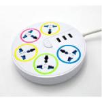 5 Ways Electrical SOCKET Extention Box With 3 USB Port
