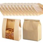 50 Pieces Kraft Paper Bags For Cookies, Pastries, Snacks