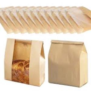 50 Pieces Kraft Paper Bags For Cookies, Pastries, Snacks