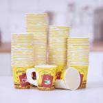 50 Pieces Paper Coffee/teacups With Spoon   (different Characters/color)