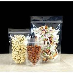 50 Pieces Transaparent U-bottom Self-Stand Ziplock Pouch