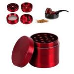 50mm Magnetic Metal Herb Weed Grinder+ Smoking Pipe