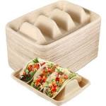 50pcs Microwave Serving Party Or Eatery Plates