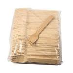 50pcs X 1 Pack - Multi Purpose Wooden Feeding Forks